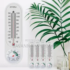 Indoor Outdoor Thermometer Wall Humidity Meter Vertical and Hygrometer