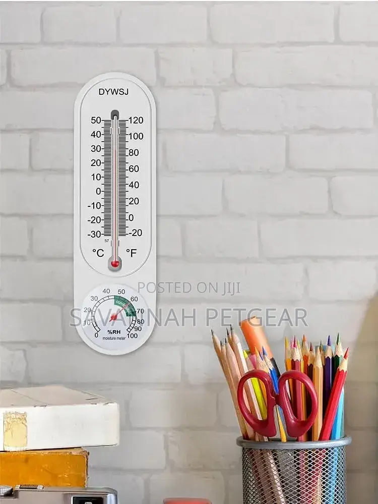 Indoor Outdoor Thermometer Wall Humidity Meter Vertical and Hygrometer