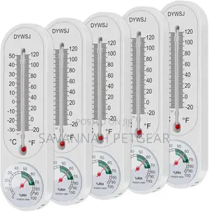 Indoor Outdoor Thermometer Wall Humidity Meter Vertical and Hygrometer