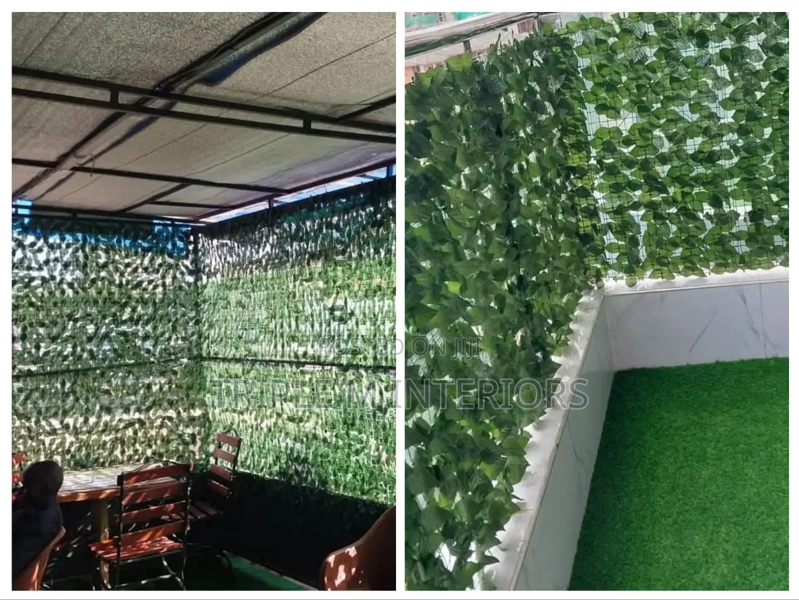 Contemporary Balcony Seclusion Decorative Hedge