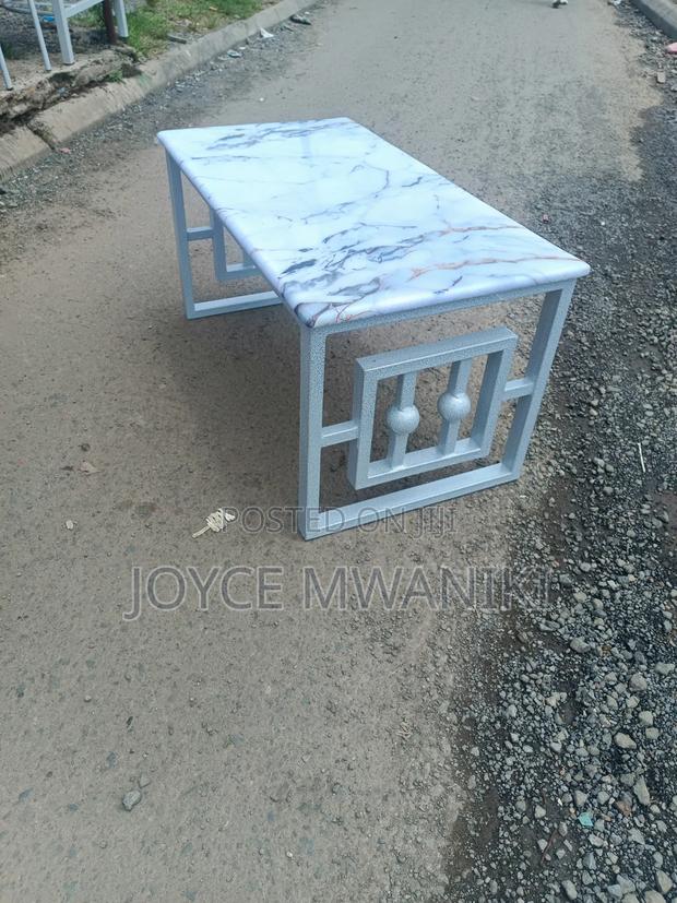 Coffee Table, White Colour and Marble Top