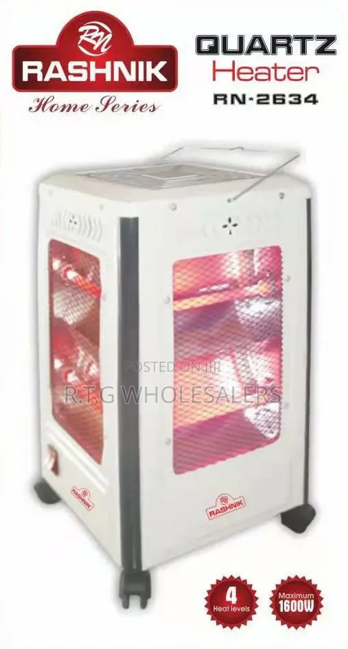 Rashnik 360° Portable 4-Sided Room Heater 1600w