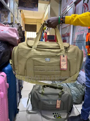 Canvas Material Large Multi Pockets Travel Duffel Bag*
Beige Green