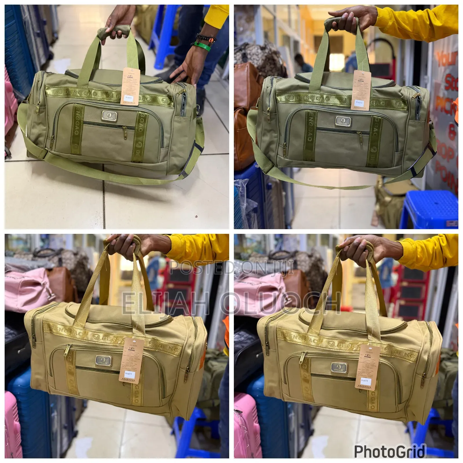 Canvas Material Medium Multi Pockets Travel Duffel Bag*
Beige