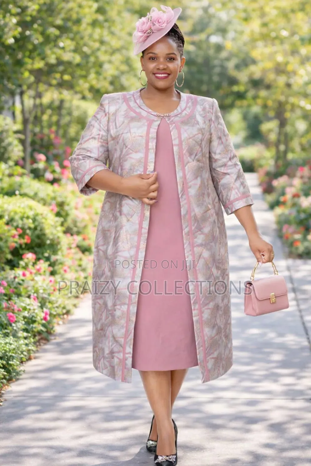 Mama's 2-Piece Set Dress+Long Coat
