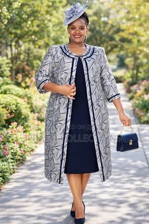 Mama's 2-Piece Set Dress+Long Coat