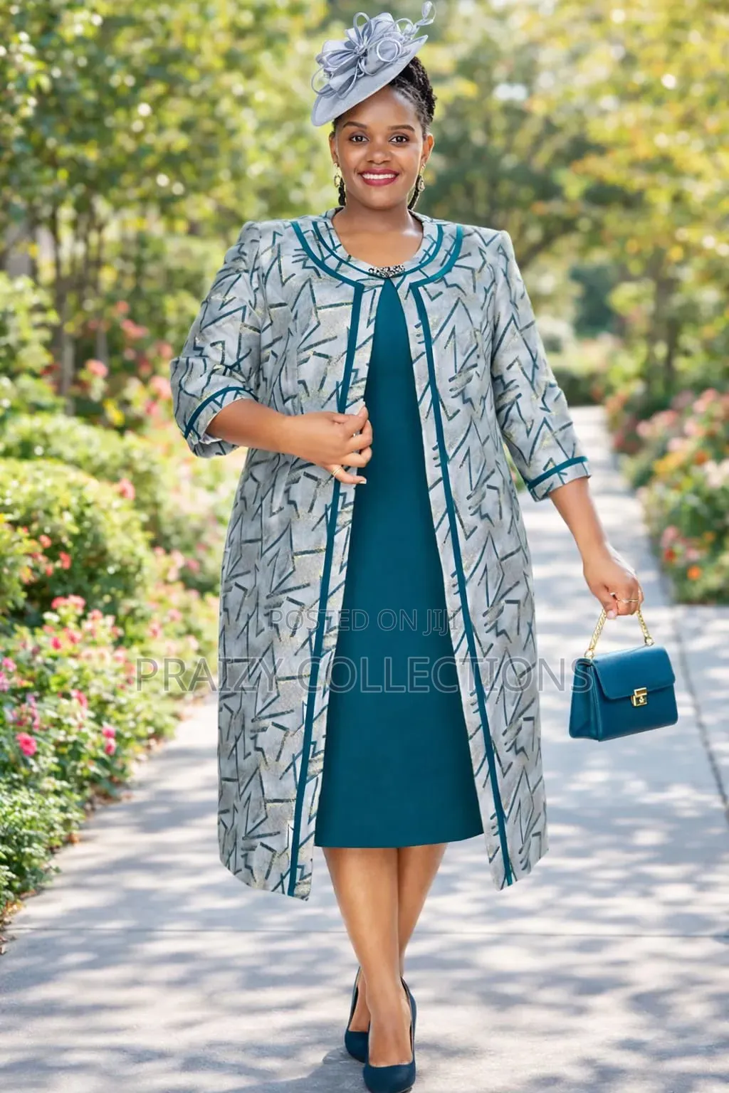 Mama's 2-Piece Set Dress+Long Coat