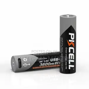 Usb-C Lithium Rechargeable Battery 1.5v a a 3600mwh