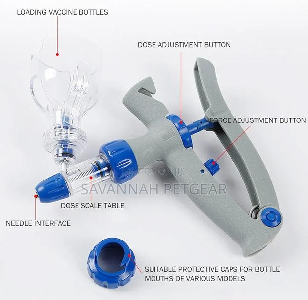 Intramuscular, Auto Injector Syringe Gun for Goat Cattle (5ml Syringe) - thumbnail 4