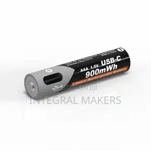 Usb-C Lithium Rechargeable Battery 1.5v Aaa 900mwh