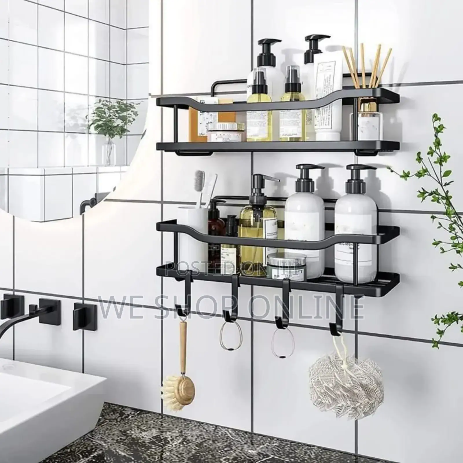 *2pcs Shower Caddy Shelf/Bathroom Organizer