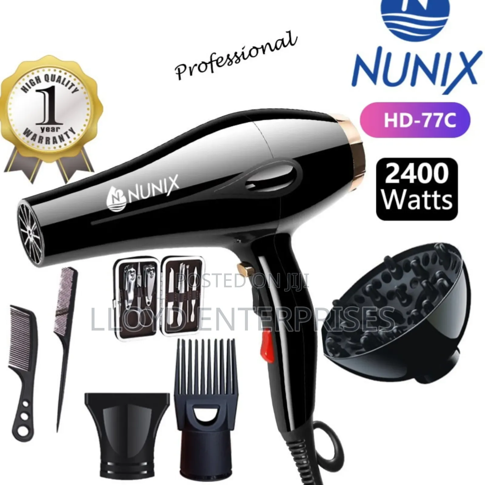 Nunix 2400watts Professional Blow Dryer