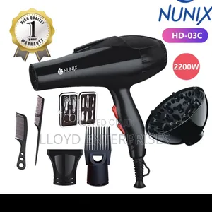 Nunix Hair Dryer With Accessories