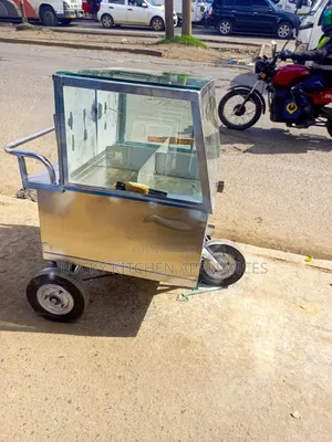 Stainless Steel Sausage and Eggs Trolley Display.