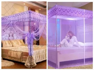 Four Pole Canopy Mosquito Net System