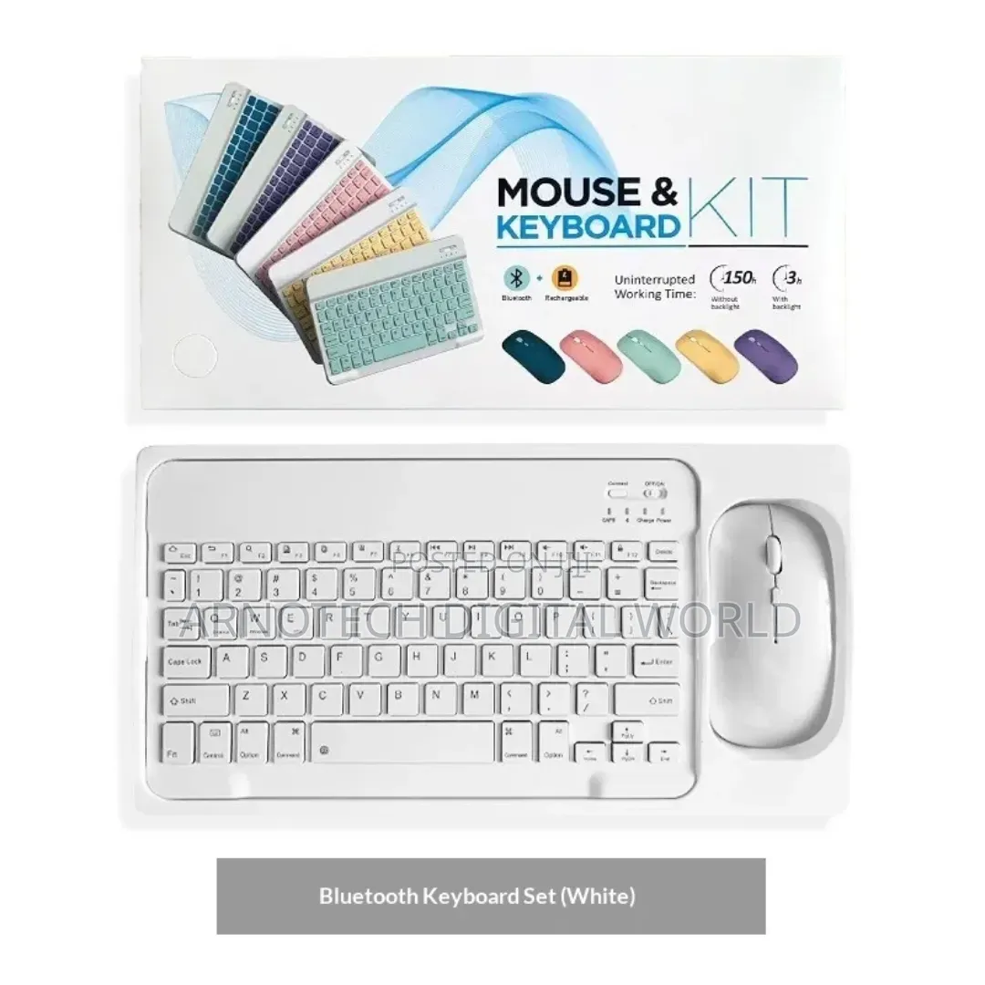 Wireless Bluetooth Keyboard and Mouse Kit – Rechargeable