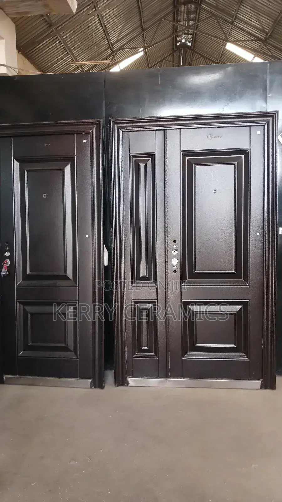 Double Steel Doors