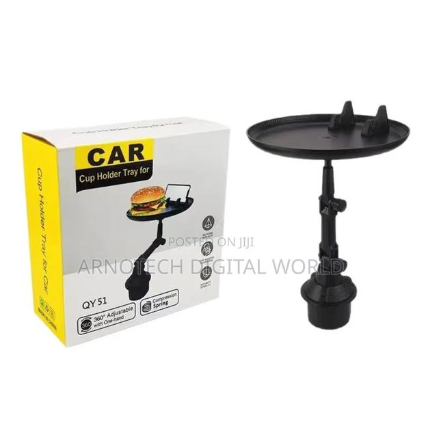 Universal 360° Swivel Car Cup Holder Tray Table.