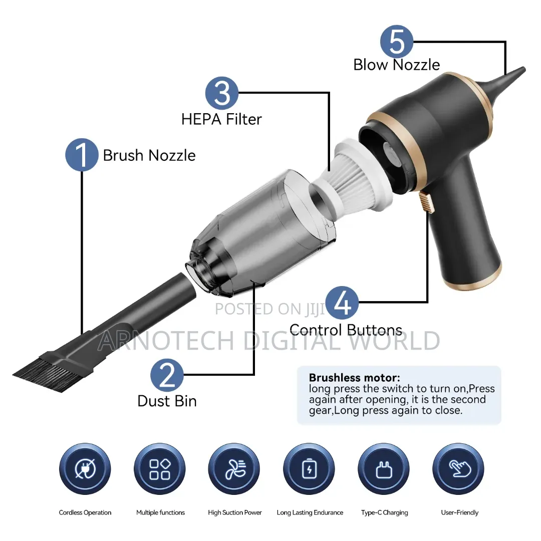 Q818 Handheld Portable Cordless Vacuum Cleaner