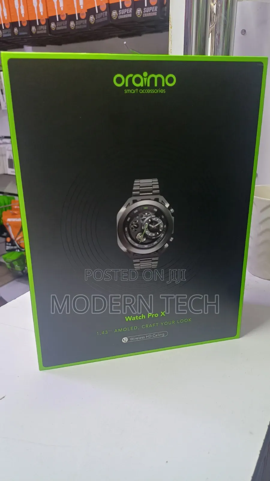 Oraimo Pro X Smartwatch – Amoled Display Multi-Sport Modes