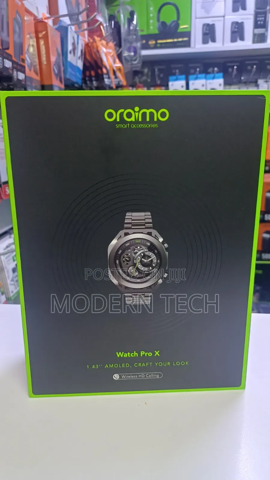 Oraimo Watch Pro X Smartwatch Amoled Screen Replaceable Straps