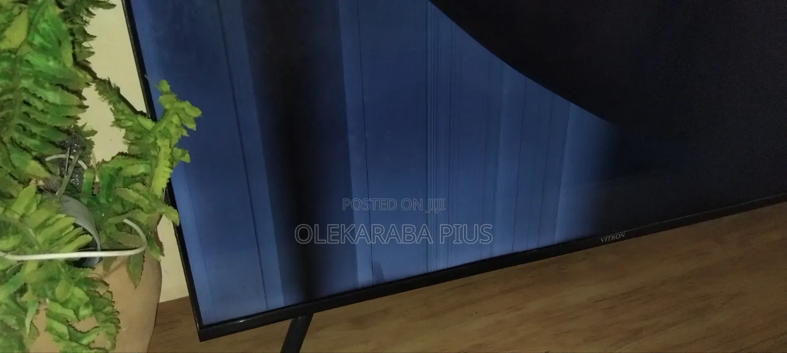 A 50" Vitron Tv With a Broken Screen but Still New