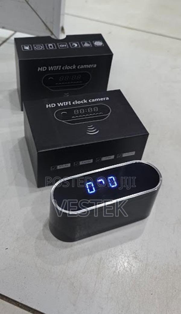 1080p Full Hd Video Recorder Alarm Table Clock Camera Indoor Wireless
