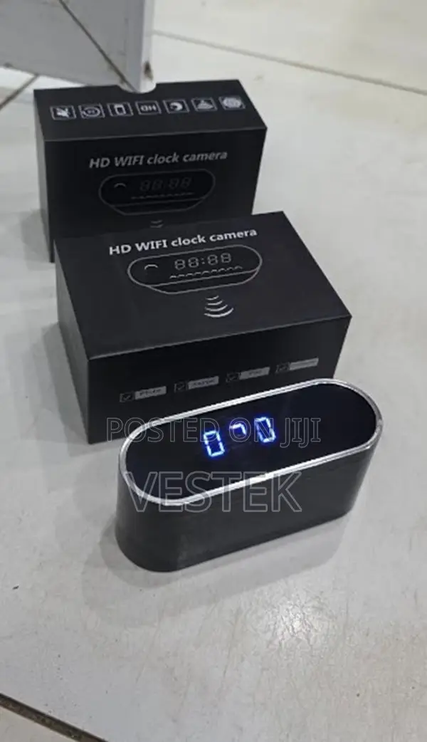 1080p Full Hd Video Recorder Alarm Table Clock Camera Indoor Wireless