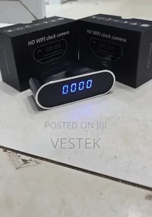 Wireless Home Security Surveillance Table Clock Indoor Camera