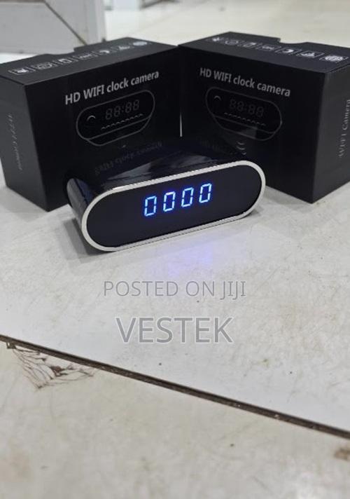 Wireless Home Security Surveillance Table Clock Indoor Camera - main view