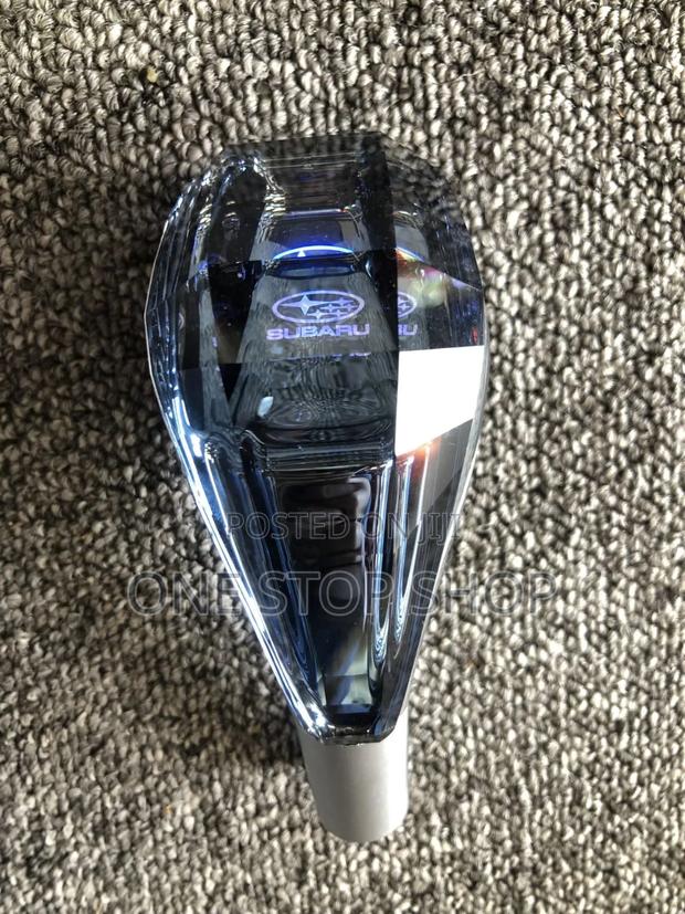 Touch Activated Crystal Cut Theme Built in Led Subaru Logo Gear Knob
