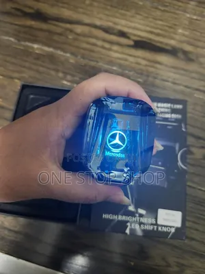 High Brightness Crystal Led Mercedes Logo Gear Knob