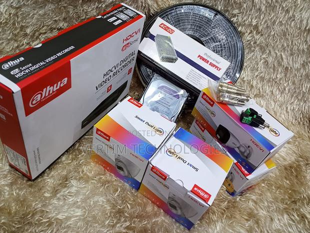 Full Set 4 CCTV Dahua DVR With 4 CCTV Cameras - main view