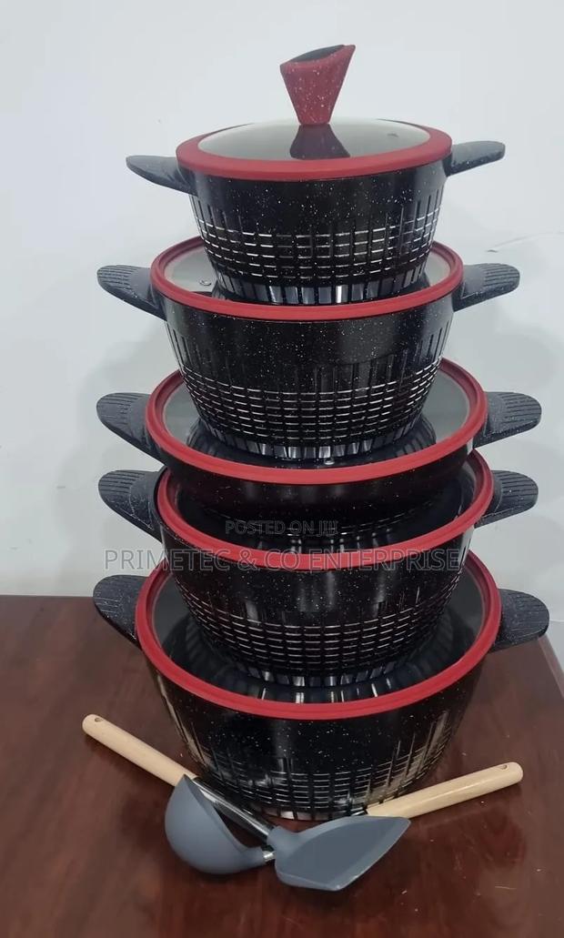 High Quality 12pcs Rackrain Granite Serve/Cookware