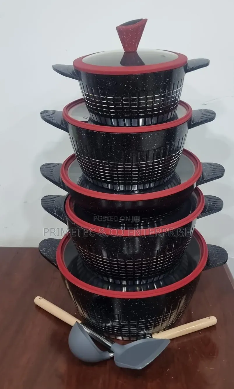 High Quality 12pcs Rackrain Granite Serve/Cookware