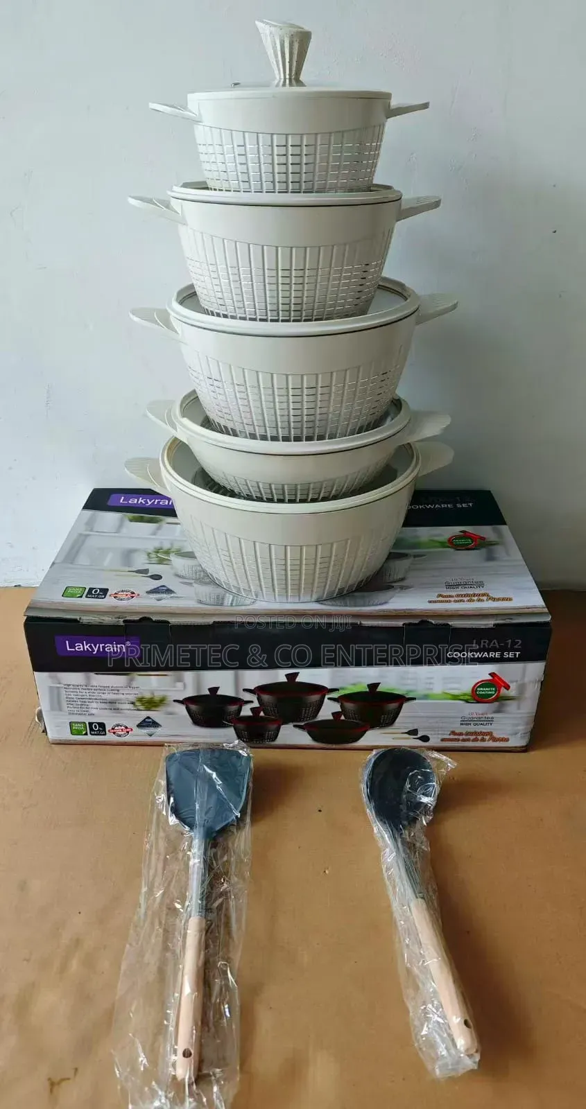 12pcs Rackrain Granite Serve/Cookware