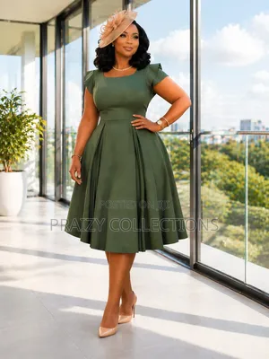 Elegant Flare Dotted Dress