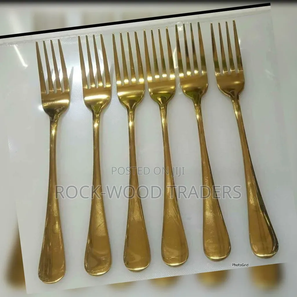 Quality Table Gold Folks 6pcs