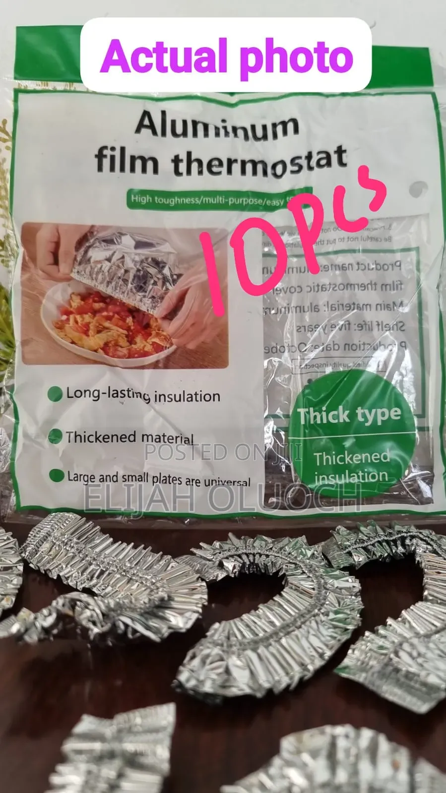 Reusable 10pcs Aluminium Film Foil Food Covers Now Available