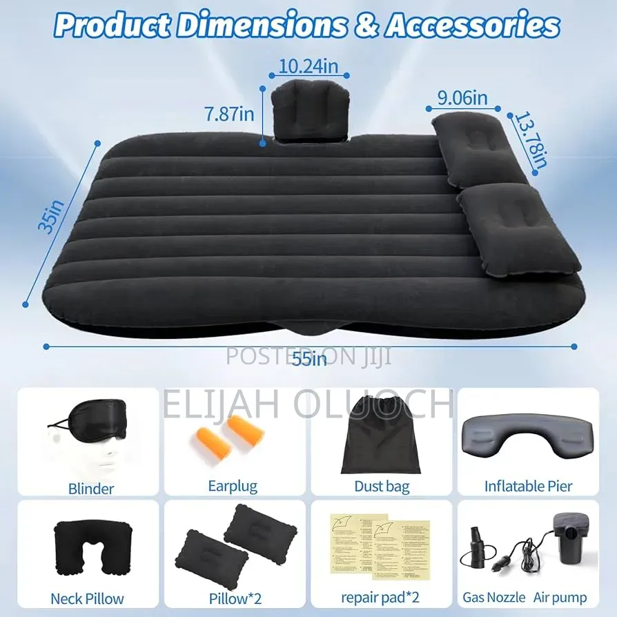 Car Back Seat Inflatable Bed Now Available in 3 Colours