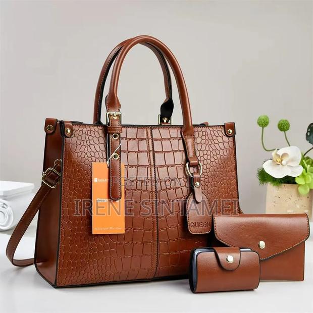 3in 1 Leather Handbag - thumbnail 4