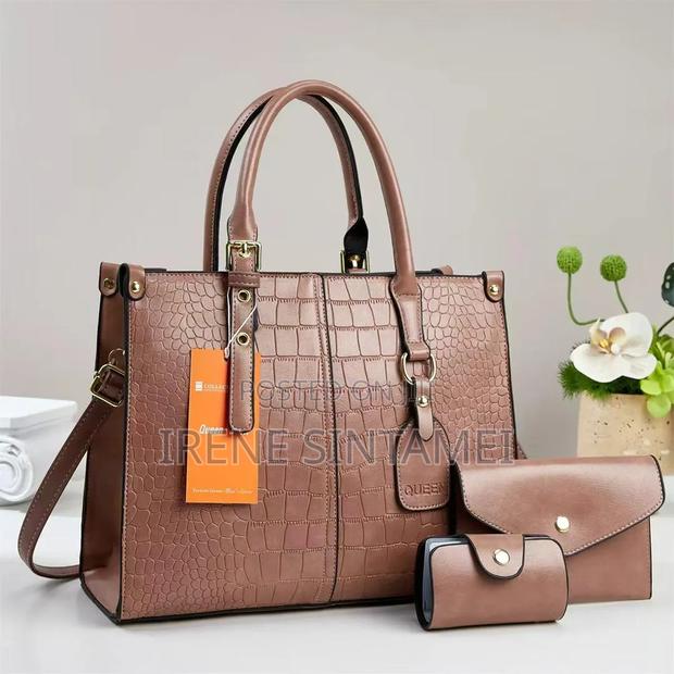 3in 1 Leather Handbag - thumbnail 5