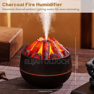 Charcoal Fire Humidifier 2.2w 300ml Tank 30-50ml/H Spray Now Available