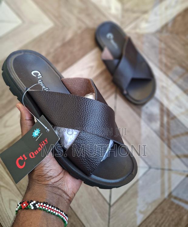 Black / White Coffee C1 Men Sandals  - thumbnail 2