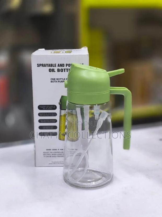 600 Ml 2 in 1 Glass Oil Jar With Spray Function - thumbnail 2