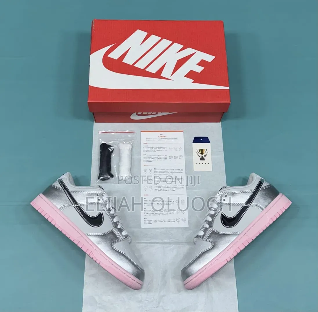 Nike Sb Dunk × Mettalic Pink Silver