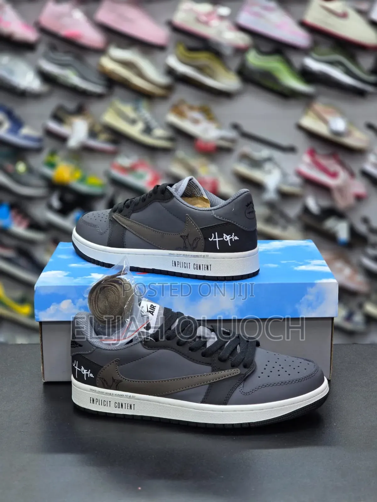 Nike Air Jordan 1 Low Travis Scott "Utopia" Sneakers,