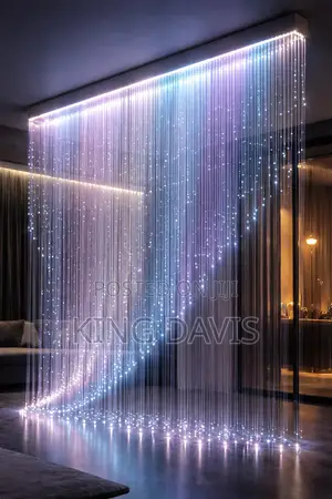 Futuristic Led Fiber Optic Wall Light | Luxury Salon Home Decor Ligh