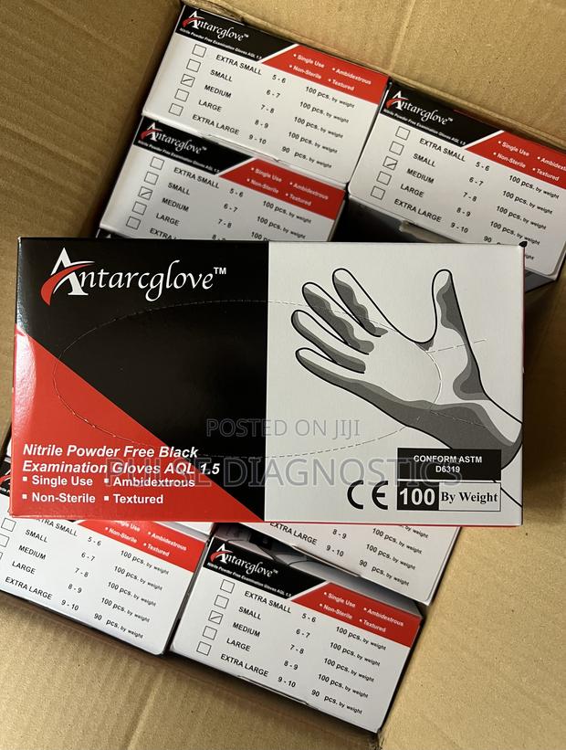 Black Nitrile Powder-Free Examination Gloves