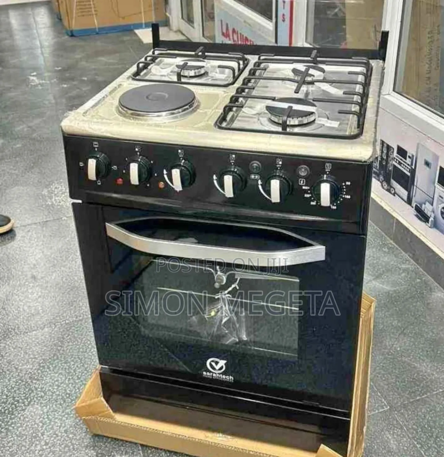 Saratech 60×60 Free Standing Cooker With Electric Oven Rotisserie
